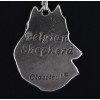 Malinois - necklace (silver chain) - 3304 - 33692