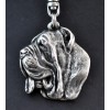 Neapolitan Mastiff - keyring (silver plate) - 2130 - 19433