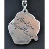 Neapolitan Mastiff - keyring (silver plate) - 2130 - 19434