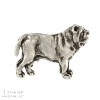 Neapolitan Mastiff - pin (silver plate) - 446 - 22223