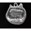 Norwich Terrier - necklace (silver cord) - 3249 - 32875