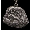 Pekingese - necklace (silver cord) - 3229 - 32791