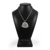 Pekingese - necklace (silver cord) - 3229 - 33354