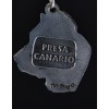 Perro de Presa Canario - necklace (silver chain) - 3340 - 33911