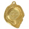Polish Lowland Sheepdog - keyring (gold plating) - 2448 - 27195