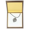 Polish Lowland Sheepdog - necklace (silver plate) - 3003 - 31146