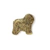 Polish Lowland Sheepdog - pin (gold plating) - 1092 - 7908