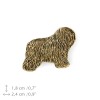Polish Lowland Sheepdog - pin (gold plating) - 1092 - 7911