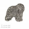 Polish Lowland Sheepdog - pin (silver plate) - 2647 - 28688