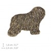 Polish Lowland Sheepdog - pin (silver plate) - 2672 - 28819