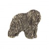 Polish Lowland Sheepdog - pin (silver plate) - 2675 - 28835