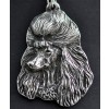 Poodle - necklace (silver chain) - 3316 - 33764