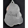 Poodle - necklace (silver cord) - 3194 - 32652