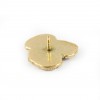 Poodle - pin (gold plating) - 1058 - 7727