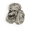 Poodle - pin (silver plate) - 2637 - 28636