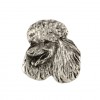 Poodle - pin (silver plate) - 2637 - 28635