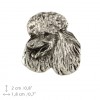 Poodle - pin (silver plate) - 451 - 25902