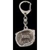 Pug - keyring (silver plate) - 110 - 587