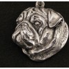 Pug - necklace (silver cord) - 3138 - 32424