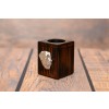 Rottweiler - candlestick (wood) - 3889 - 37345