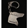 Saluki - keyring (silver plate) - 2116 - 19094