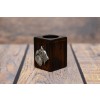 Schnauzer - candlestick (wood) - 3899 - 37395
