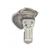 Schnauzer - clip (silver plate) - 1616 - 26542