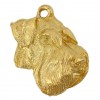 Schnauzer - necklace (gold plating) - 1716 - 25554