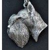 Schnauzer - necklace (silver cord) - 3151 - 32475