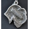 Schnauzer - necklace (silver cord) - 3151 - 32476