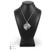 Schnauzer - necklace (silver cord) - 3151 - 32972