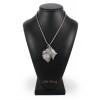 Schnauzer - necklace (silver cord) - 3151 - 32975