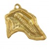 Scottish Deerhound - keyring (gold plating) - 2438 - 27143