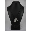 Scottish Deerhound - keyring (silver plate) - 2187 - 20848