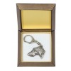 Scottish Deerhound - keyring (silver plate) - 2785 - 29905
