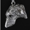 Scottish Deerhound - necklace (silver chain) - 3341 - 33914