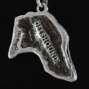 Scottish Deerhound - necklace (silver chain) - 3341 - 33915