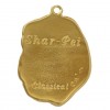 Shar Pei - keyring (gold plating) - 800 - 25060
