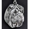 Shar Pei - necklace (silver chain) - 3284 - 33573