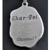 Shar Pei - necklace (silver chain) - 3284 - 33574