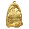 Shih Tzu - keyring (gold plating) - 828 - 25135