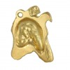 Smooth Collie - keyring (gold plating) - 865 - 30100