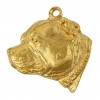 Staffordshire Bull Terrier - keyring (gold plating) - 2456 - 27236