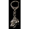 Staffordshire Bull Terrier - keyring (silver plate) - 2162 - 20236