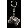 Staffordshire Bull Terrier - keyring (silver plate) - 2291 - 23916