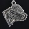 Staffordshire Bull Terrier - necklace (silver chain) - 3310 - 33728