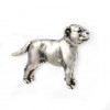 Staffordshire Bull Terrier - pin (silver plate) - 2229 - 22312