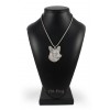 Welsh Corgi Cardigan - necklace (silver cord) - 3214 - 33248