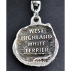 West Highland White Terrier - keyring (silver plate) - 1797 - 11915