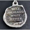 West Highland White Terrier - necklace (silver plate) - 2952 - 30787